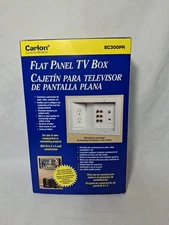 Carlon SC300PRR Flat Panel TV Electrical Box, Sits in wall,