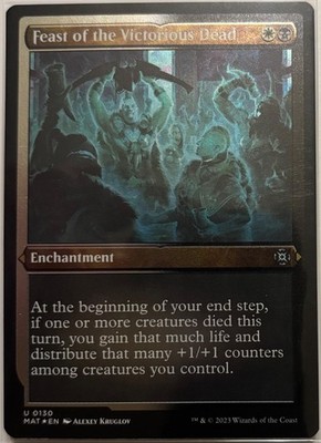 MTG March of the Machine The Aftermath Feast of the Glorious Dead Etched Foil(U)