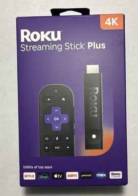 Roku Streaming Stick Plus 4K & HDR Streaming Device for TV with Voice Remote