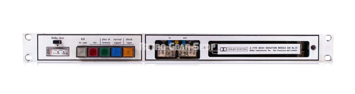 配信機器・PA機器・レコーディング機器 Dolby 361 A-Type Noise reduction system Dolby 361 Processor with Cat 22 Dolby A Noise Reduction Card Rare