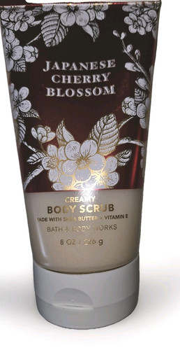 NEW Japanese Cherry Blossom Creamy Body Scrub 8 oz Bath & Body Works Fresh Vitam - Foto 1 di 16