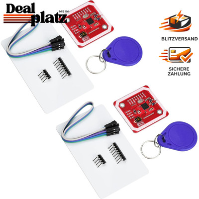 NFC RFID Modul V3 Kit PN532 Reader Nahfeldkommunikationsleser I2C SPI 2 Stück