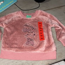 Size 12M Mickey Mouse Disney Sweatshirt Cream, Black  Red