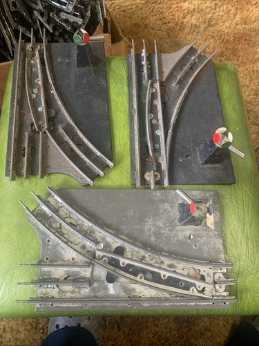 Three Marx Manual Control 027 Gauge Left & Right Switches 3-rail - VG+ Cond. - Bild 1 von 6