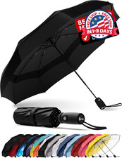 Paraguas de viaje para lluvia, paraguas plegable compacto y peque o a prueba.