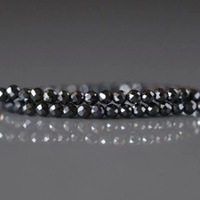 2mm Natural Hematite Beads Faceted Round Natural Gemstone 15" Strand DIY