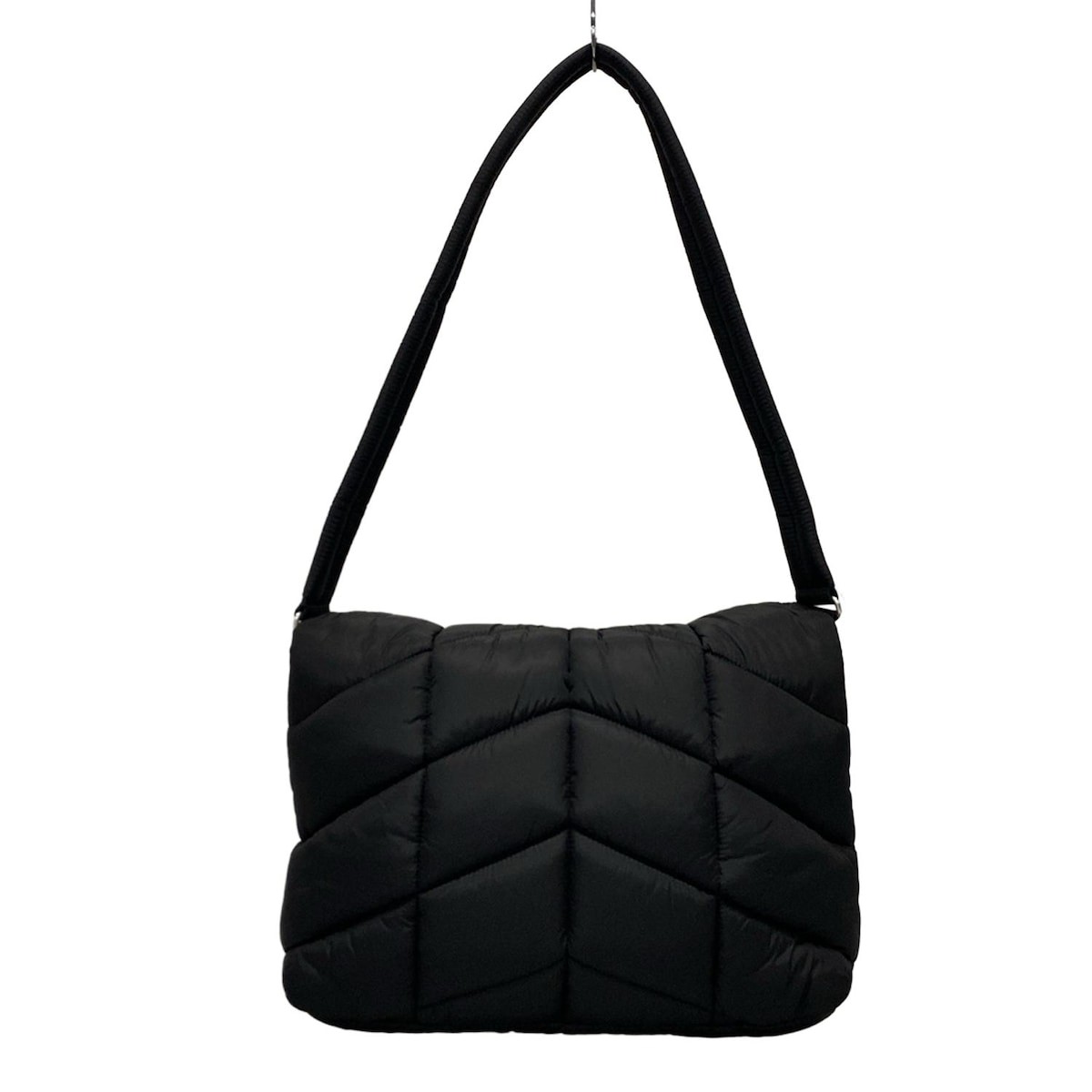 Borsa a tracolla originale SAINT LAURENT PARIS puffer messenger 733630 nylon nero