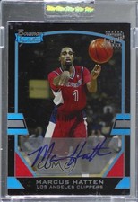 2003-04 Bowman Signature 175/1250 Marcus Hatten #110 Auto gn7