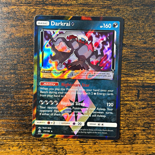 The Pokémon Company Darkrai Prism Star 77/156 SM Ultra Prism Holo ENG 160 LP-NM