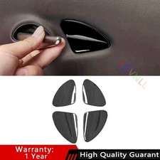 For Lexus ES300 350 19-2024 Bright Black Car Inner Door Bowl Sticker Cover Trim