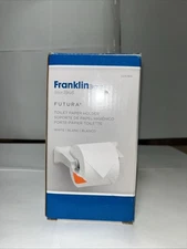 New In Open Box Franklin Brass Futura Toilet Paper Holder, White Finish D2408W