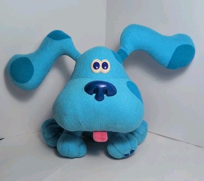 Vintage BLUES CLUES 8'' PLUSH DOG Toy 1997 Tyco Pose A Blue Stuffed Animal Rare