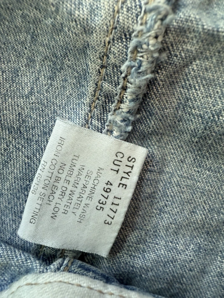 Vintage Guess Denim Overalls, Retro Hip Hop Fashion, Size M 1990’s Jean Overalls - Image 4 of 4