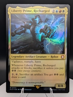 Fallout MTG Liberty Prime, Recharged Mythic FOIL (NM) | eBay Fallout MTG Liberty Prime, Recharged Mythic FOIL (NM) | eBay