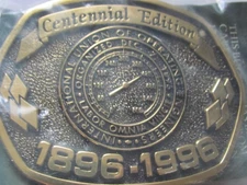 NOS Union of Engineers Belt Buckle 1896 1996 Centennial BTS Labor Union