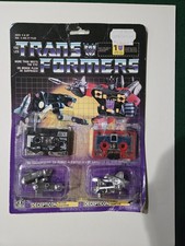 Vintage Ravage & Rumble G1 Transformers 1984 Hasbro Cassettes W card