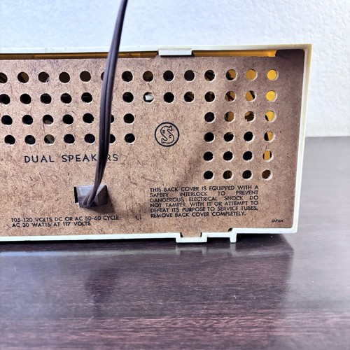 Radio d'epoca a valvole doppio altoparlante Silhouette - per ricambi o riparazioni - Foto 13 di 13