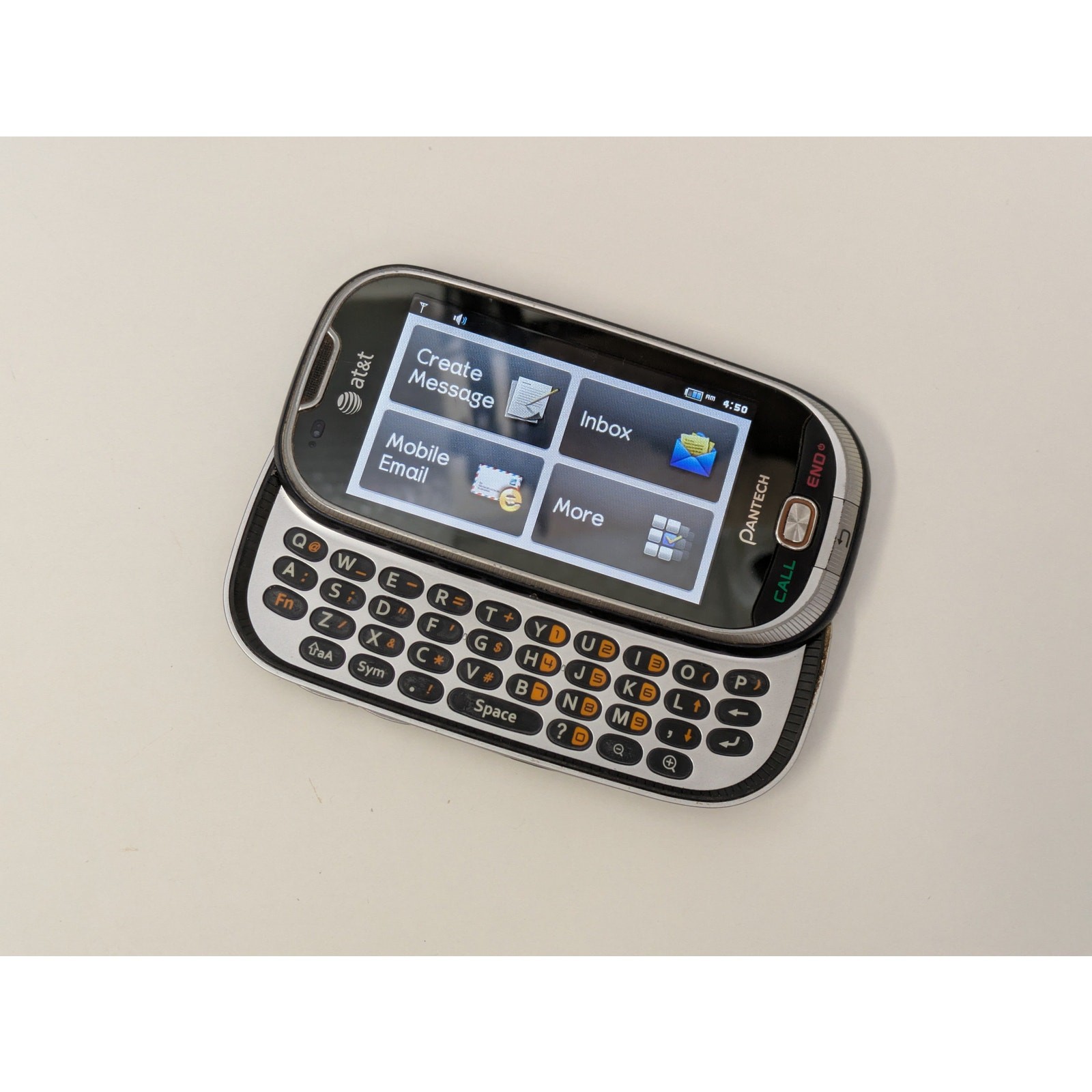 Pantech Ease P2020 (Network Locked to AT&T) - 50MB - Blue - 