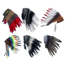 Native American Indian Headdress Chief Hat for Show Role Playing Fancy Dress