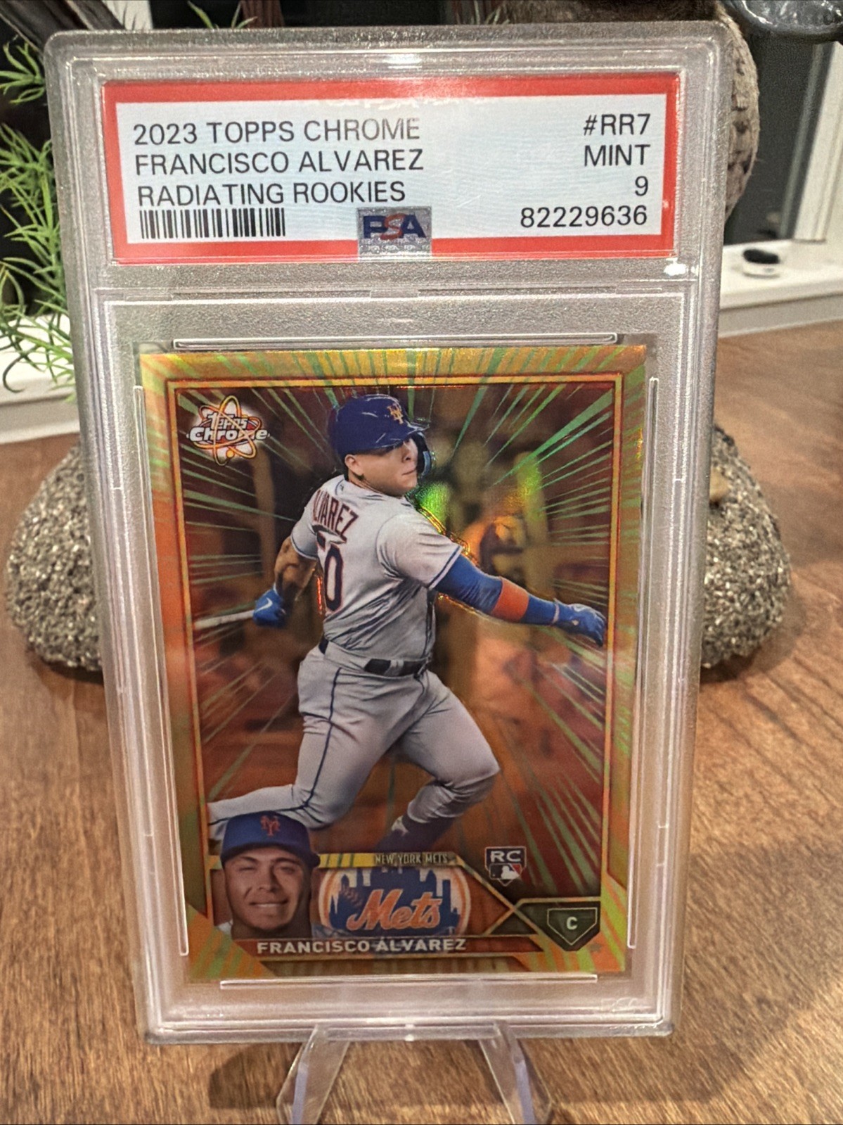2023 Topps Chrome - Radiating Rookies Francisco Alvarez #RR-7 (RC) PSA 9