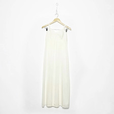 Vintage 60s SEARS The Doesn't Slip Nylon Anti cling White Full Slip Lingerie 36