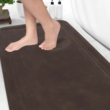 ITSOFT Memory Foam Bath Mat 59x23, Non Slip, Machine Washable, Quick Dry & Ab...