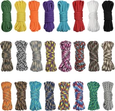 24 Colors 10 Feet Paracord Cord Multifunction Paracord Ropes 550Lb Survival Para