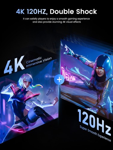 UPERFECT Portable Monitor 4K 120HZ 17.3" Gaming Monitor Screen For Game Consoles - Picture 2 of 10
