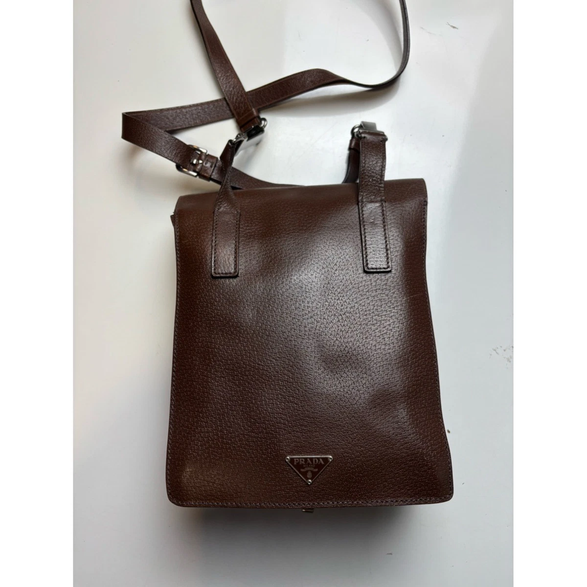 PRADA Messenger Bags for Leather Exterior Women for sale | eBay