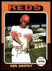 1975 Topps Baseball Card Ken Griffey Cincinnati Reds #284 EX+