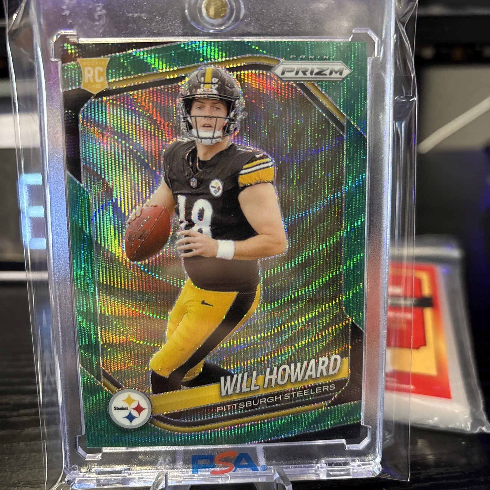 2025 Panini Prizm WILL HOWARD RC Green Wave Prizm Exclusive! Steelers #367