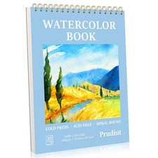 Watercolor Paper Pad 9x12 Inch 35 Sheets 300GSM Cold Press Spiral Sketchbook