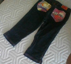 Apple Bottoms Vtg Denim Capris Girls Size 6X Elastic 21"Waist Fancy Pockets Y2K — photo 2