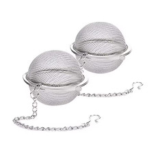 2 Pack Tea Ball Strainer – Stainless Steel Mesh Infuser for Loose Leaf Tea & Her