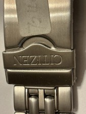  NOS Bracciale Citizen Cinturino Orologio Tono Argento 20mm Acciaio Inox Raro