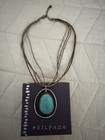 Silpada Pendant Howlite Cord Necklace N1804 Turquoise Sterling Silver Brass — photo 4
