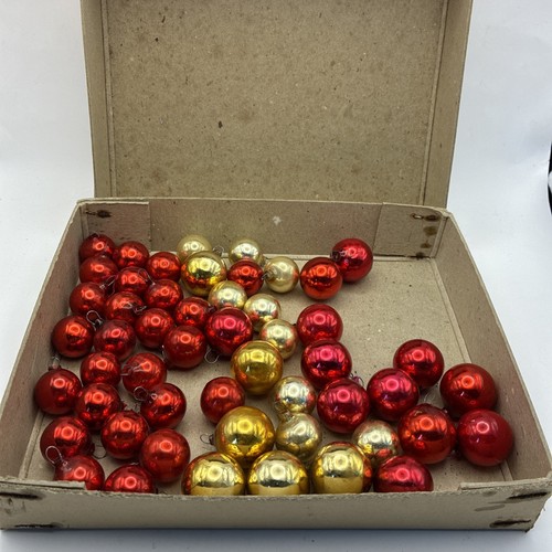 52 Vintage Miniature Bauble for Small Tinsel / Goosefeather Christmas Trees - Picture 11 of 11