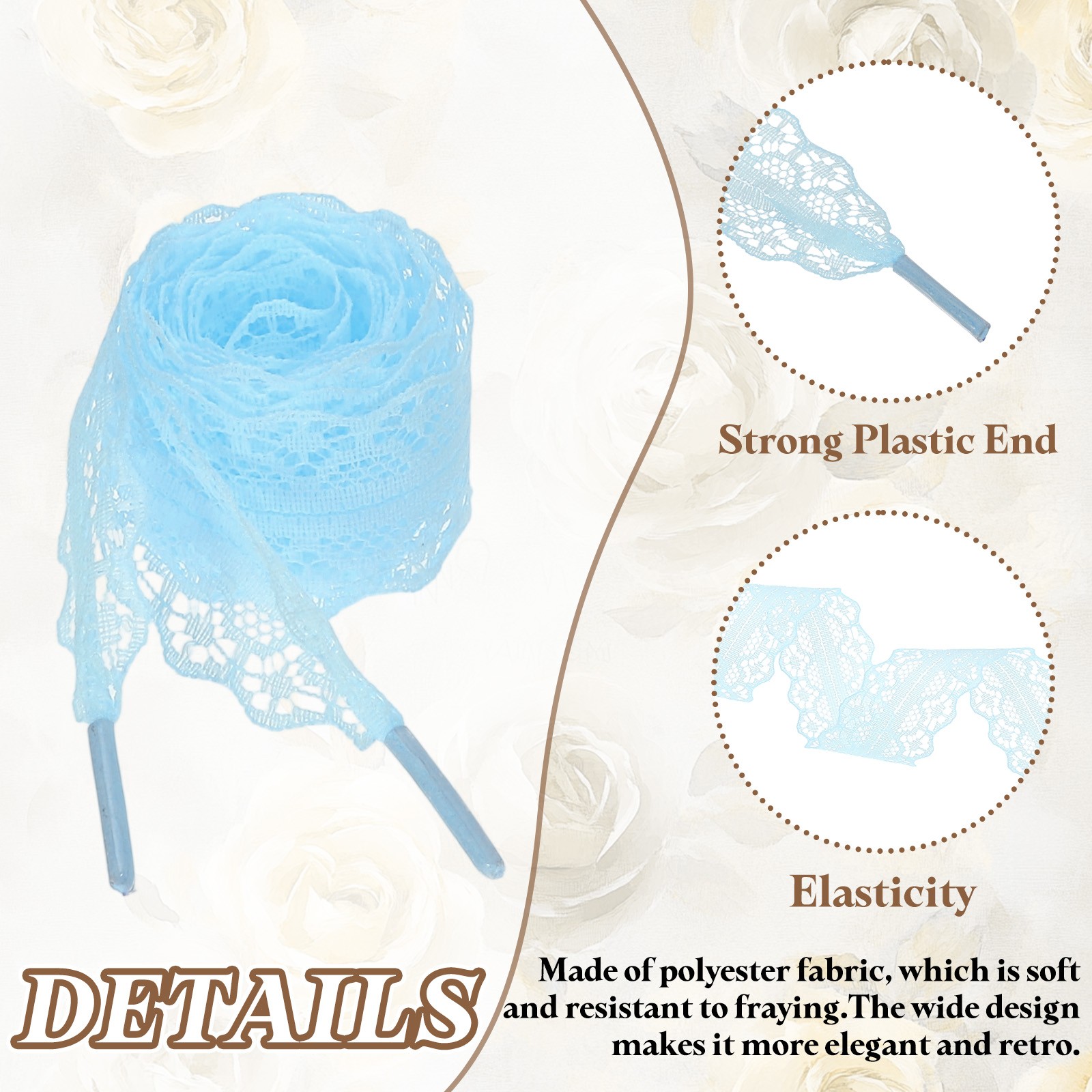 APL 2 Paia Lacci Piatti per Scarpe 2.2CM Larghezza 100CM Lunghezza Lacci per Scarpe in Pizzo Blu