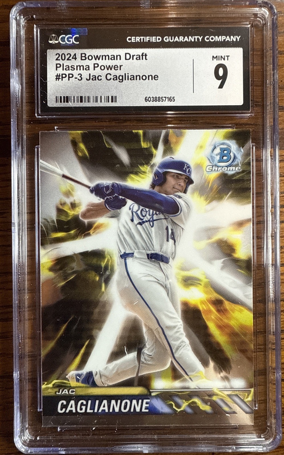 2024 Bowman Draft Plasma Power Jac Caglianone RC #PP-3