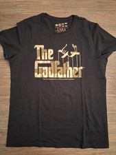 T-shirt uomo Zara nera oro "The Godfather" taglia XL nuova mai indossata
