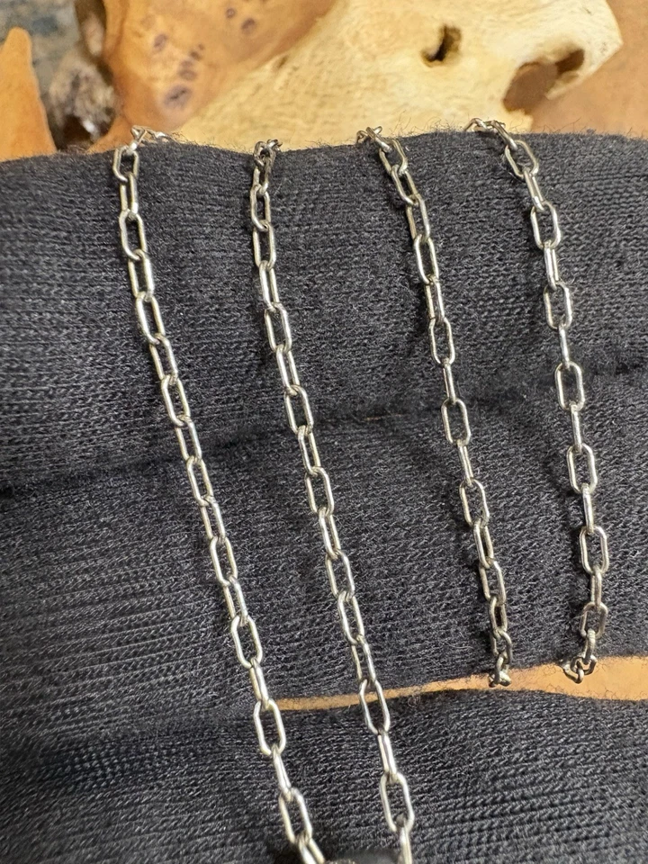 "Collar Silpada S0638 plata de ley colgante de ónix negro cadena de 17""" Foto 3 de 4