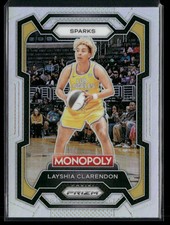 Layshia Clarendon 2024 Panini Prizm Monopoly WNBA #57 Silver Prizms