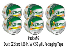  6 Rolls Duck EZ Start 1.88 in. W X 55 yd L Packaging Tape