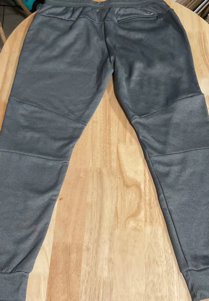 Pantalones deportivos Hurley gris carbón gris jogger con puños al tobillo cónicos para hombre XL sedosos Foto 4 de 4