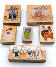 Lot of Rubber Stamps - Hero Arts / Stamps Happen / Stampabilities / Studio G