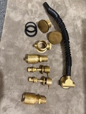 Brushed Brass Bath Taps With Free flow Bath Filler