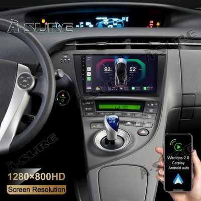 Android 14 32GB Autoradio GPS BT Carplay SWC WIFI Für Toyota Prius MK3 2010-2015