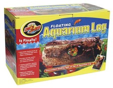 Zoo Med Floating Aquarium Log, Large - Naturalistic Hideout for Fish, Newts, Fro