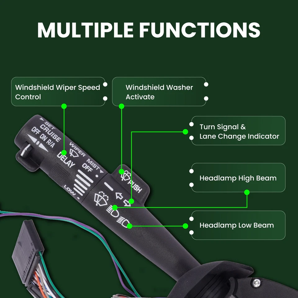 Interruptor de señal de giro para Chevrolet Express Ford Explorer F-150 GMC K1500 Mazda Foto 4 de 4