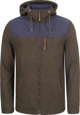 ICEPEAK EP Athol Mens Midlayer Fleece Lined Hoody MD - Dark Olive